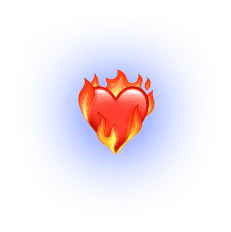 Burning heart